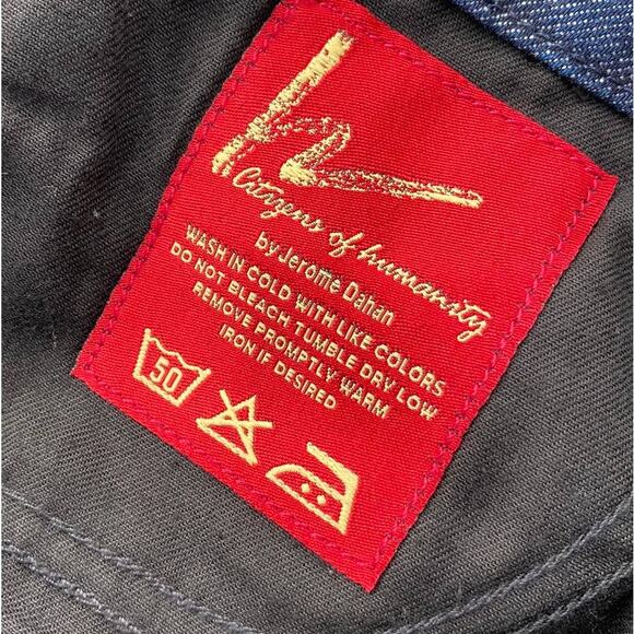 New Citizens of Humanity Blue Dark Wash Faded Distressed Denim Mini Skirt  Sz 28 - Picture 6 of 12